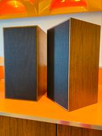 Set vintage stereo speakers, Audio, Tv en Foto, Luidsprekerboxen, Zo goed als nieuw, Minder dan 60 watt, Front, Rear of Stereo speakers