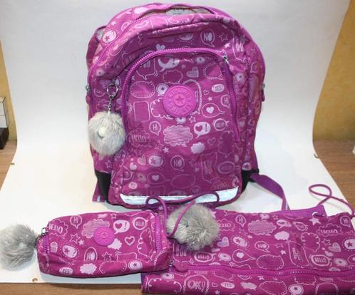 Trio Kipling grote pennenetui college rugzak + TBE sporttas, Handtassen en Accessoires, Tassen | Schooltassen, Gebruikt, Rugtas