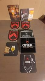 7 bierviltjes & 1 glazen onderlegger van omer zie foto, Verzamelen, Biermerken, Ophalen of Verzenden