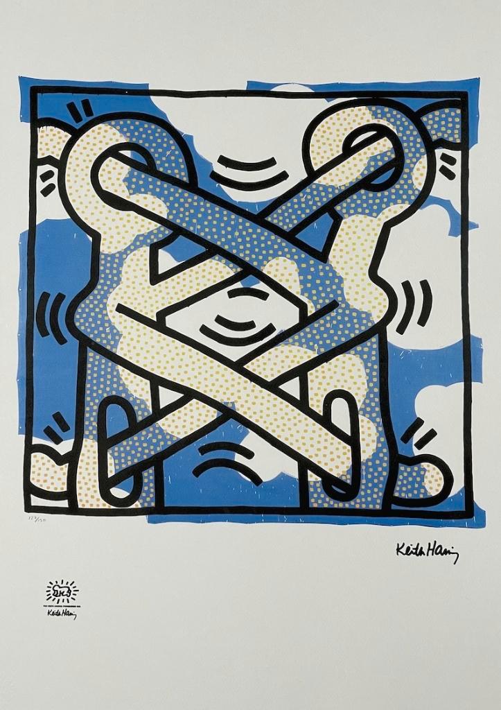 Keith Haring - Art Attack on AIDS, Antiek en Kunst, Kunst | Litho's en Zeefdrukken, Ophalen of Verzenden