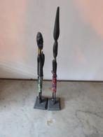Koppel Masai beeldjes hout, Antiek en Kunst, Ophalen of Verzenden
