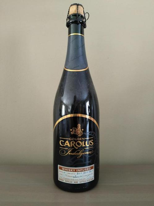 Gouden Carolus Indulgence Whiskey Infused batch 1, Verzamelen, Biermerken, Zo goed als nieuw, Flesje(s), Overige merken, Ophalen of Verzenden