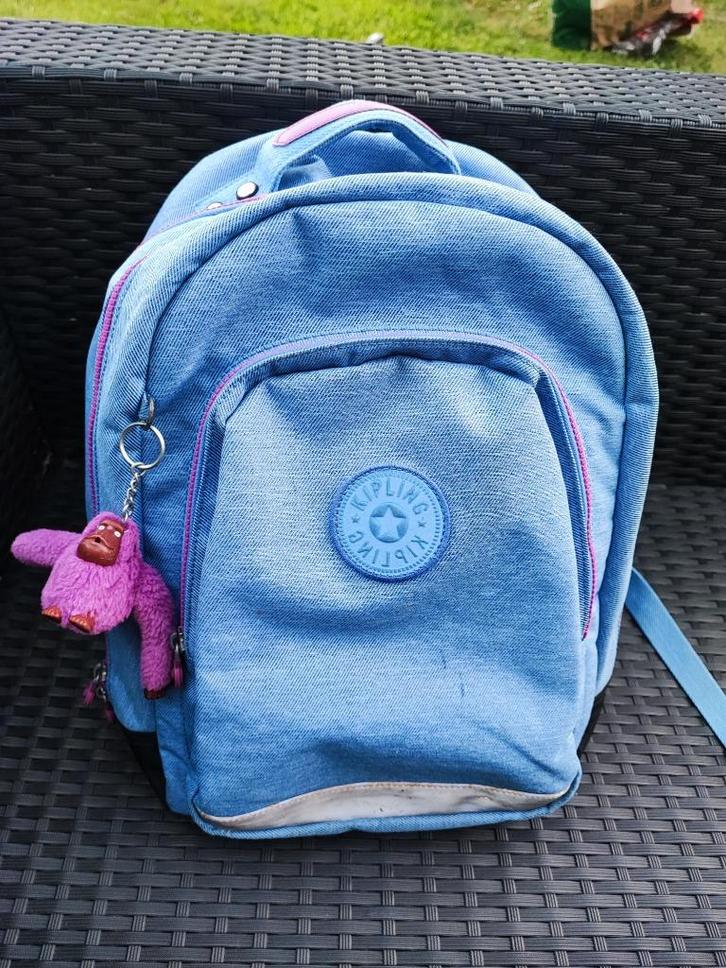 Kipling grote boekentas rugzak, Handtassen en Accessoires, Tassen | Schooltassen, Gebruikt, Rugtas, 30 tot 40 cm, 30 tot 40 cm