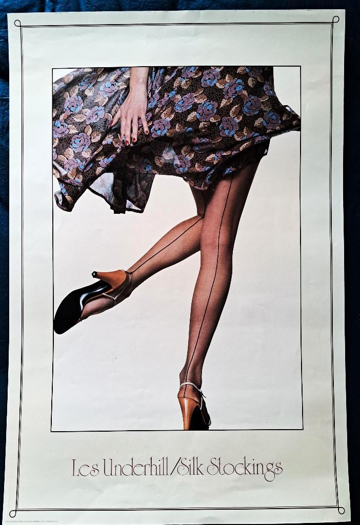 Poster lithographique vintage « Silk Stockings » USA, Antiquités & Art, Art | Peinture | Moderne, Enlèvement