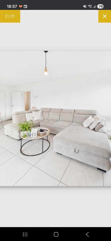 Canapé d'angle convertible, Huis en Inrichting, Zetels | Complete zithoeken, Zo goed als nieuw, Stof, Ophalen