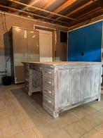 Dubbele bureau met lades, Huis en Inrichting, Bureaus, Ophalen, Zo goed als nieuw, Bureau