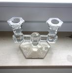 Chandelier en cristal Val Saint Lambert 2 branches, Antiquités & Art, Enlèvement ou Envoi, Cristal