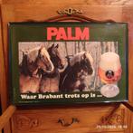 Kartonnen reclame in een metalen frame: PALM-bier., Verzamelen, Ophalen, Gebruikt, Reclamebord, Plaat of Schild, Palm