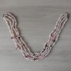 Collier met zoetwaterparels en natuurstenen(dames), Handtassen en Accessoires, Kettingen, Ophalen of Verzenden, Zo goed als nieuw