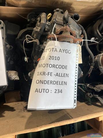 TOYOTA AYGO 1.0 1KRFE Motor in onderdelen beschikbaar voor biedingen