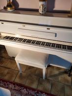 Tabouret Piano Samick, type SU-105 blanc brillant + blanc., Musique & Instruments, Pianos, Brillant, Piano, Enlèvement, Blanc