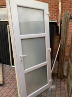 Pvc met dubbelglas ramen deur voor/achter, Doe-het-zelf en Bouw, Deuren en Vliegenramen, Ophalen, Zo goed als nieuw