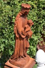 VIERGE A L'ENFANT EN FONTE PATINEE, Enlèvement, Utilisé, Autres matériaux, Autres types