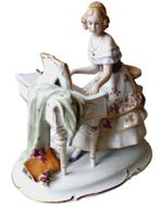 grote Unterweiss Bach "dame aan piano"., Antiek en Kunst, Ophalen
