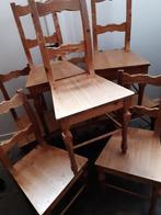 8 grenen stoelen, Huis en Inrichting, Stoelen, Ophalen, Gebruikt, Hout, Vijf, Zes of meer stoelen