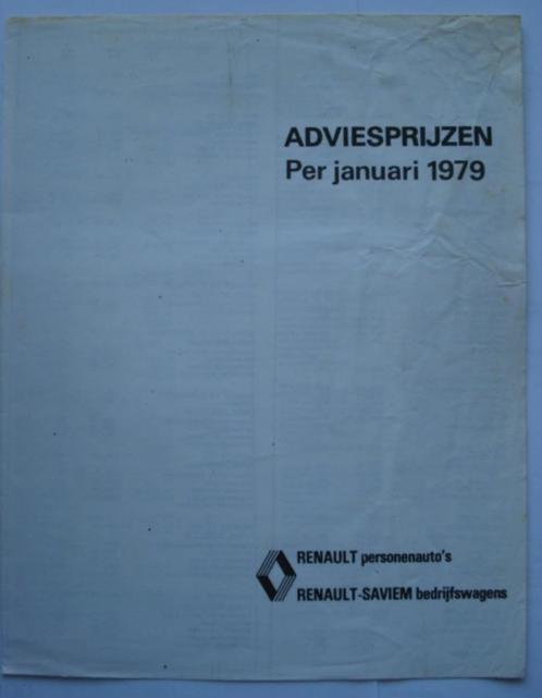 Renault Saviem adviesprijzen 1979 Brochure Catalogue Prosp, Boeken, Auto's | Folders en Tijdschriften, Gelezen, Renault, Verzenden