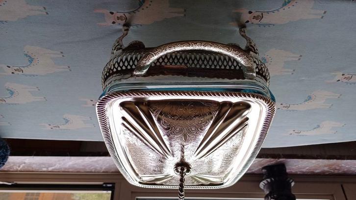 Verzilverde ovenschotel 'Queen Anne', Huis en Inrichting, Keuken | Potten en Pannen, Zo goed als nieuw, Ophalen