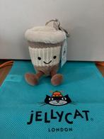 Jellycat coffee-to-go bag charm, Verzenden, Nieuw