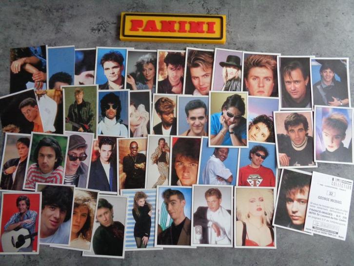 PANINI STICKERS SALUT COLLECTION 1988 41X     POPSTERREN   , Hobby en Vrije tijd, Stickers en Plaatjes, Verzenden