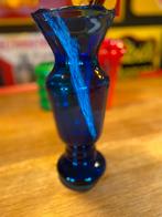 Vaas kobaltblauw, Huis en Inrichting, Woonaccessoires | Vazen, Blauw, Ophalen of Verzenden, Minder dan 50 cm, Glas