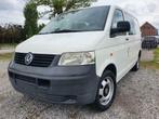 Vw Transporter T5 Double cabine UTILITAIRE 5places carnet, Auto's, Volkswagen, Wit, Bedrijf, Overige carrosserie, Te koop