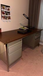 Vintage Bureau met Lades, Huis en Inrichting, Bureaus, Ophalen, Zo goed als nieuw, Bureau