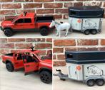 ZEER NETJES SET : BRUDER / RAM WAGON + PAARDENTRAILER+PAARD, Ophalen, Zo goed als nieuw