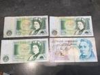 Lot de 4 billets de banque du Royaume-Uni, Timbres & Monnaies, Enlèvement ou Envoi, Billets de banque