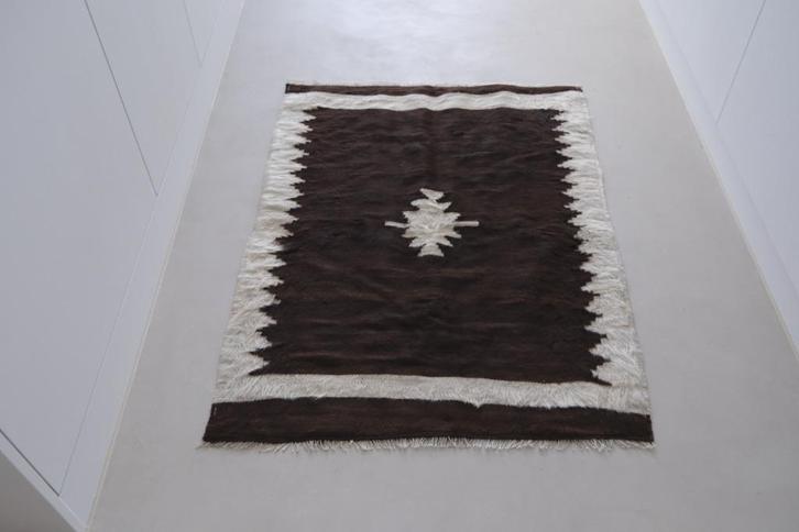 Tapijt - Angora Kilim - 104 x 78 cm - Prachtige staat, Huis en Inrichting, Stoffering | Tapijten en Vloerkleden, Zo goed als nieuw