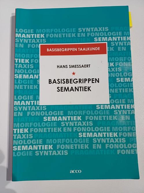 Basisbegrippen semantiek acco, Boeken, Studieboeken en Cursussen, Zo goed als nieuw, Ophalen of Verzenden