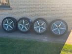 AMG velgen Mercedes EQS 275/45-21 met banden, Ophalen, Gebruikt, 275 mm, Banden en Velgen