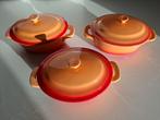 Set van 3 mini ovenpannetjes met deksel, Huis en Inrichting, Verzenden, Nieuw, Overige materialen, Overige typen