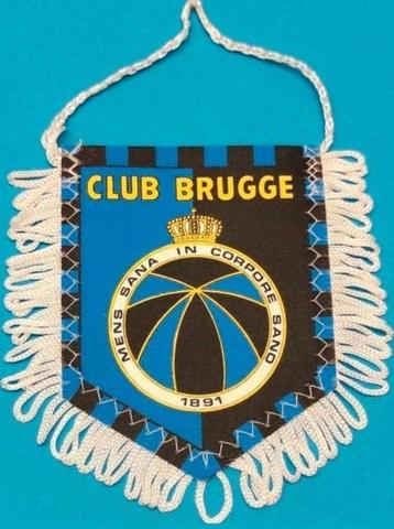   Club Brugge oud logo 1980s prachtig vintage vaantje  beschikbaar voor biedingen