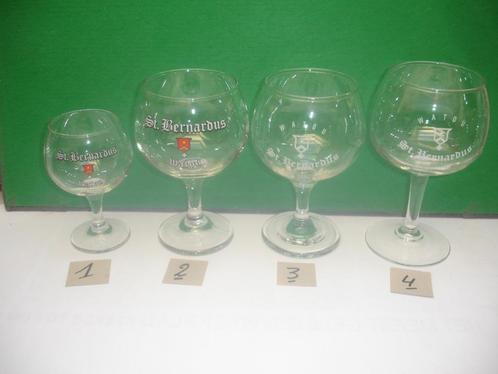 Bierglazen St. Bernardus, Watou, 4 soorten, € 2,50 stuk, Verzamelen, Biermerken, Zo goed als nieuw, Glas of Glazen, Overige merken