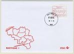 (B) ATM37 FDC Envelop 1983 - Bastogne 1 (P3037), Postzegels en Munten, Ophalen of Verzenden, 1e dag stempel