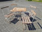 Antiek decoratief bistro tuinsetje tafel + stoelen, Tuin en Terras, Ophalen of Verzenden