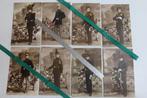 Série de 8 cartes-photos Militaria, Enlèvement ou Envoi, Non affranchie, Politique et Histoire