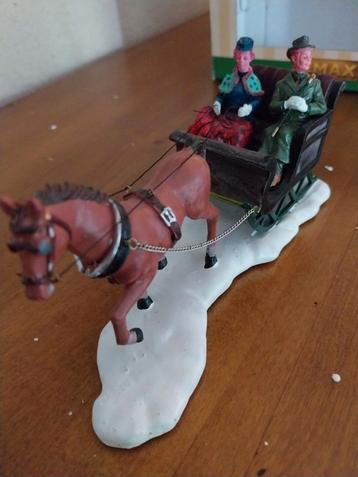Cheval et charrette Lemax, Enlèvement ou Envoi, Comme neuf