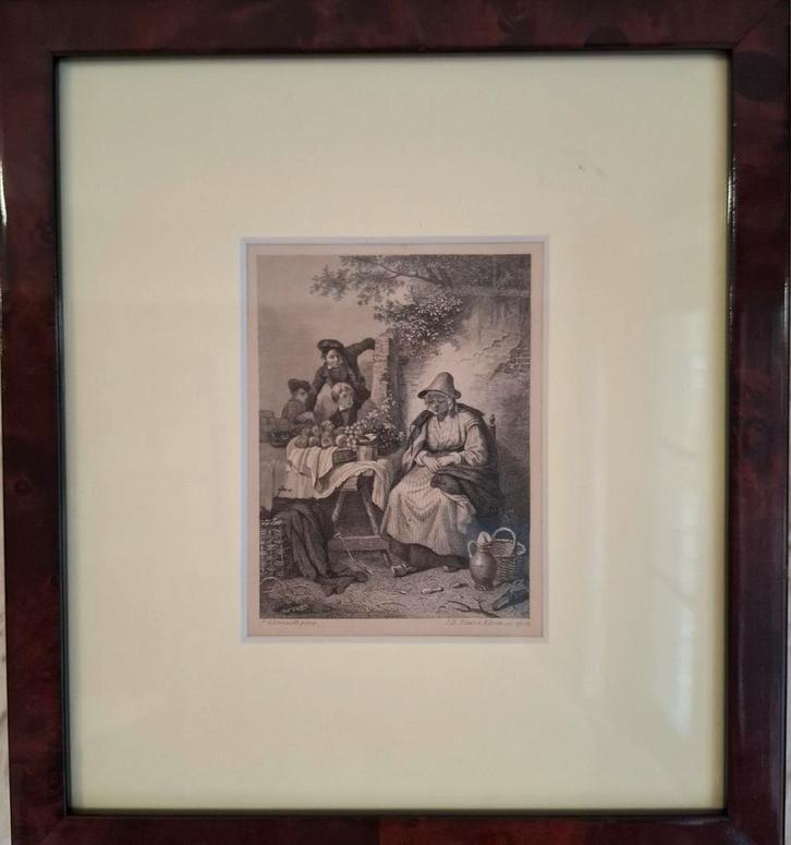 Staalgravure uit 1840, Antiek en Kunst, Kunst | Etsen en Gravures, Ophalen of Verzenden
