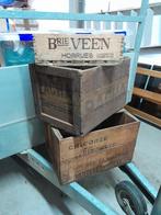 ancienne caisse en bois, Ophalen, Gebruikt, Reclamebord