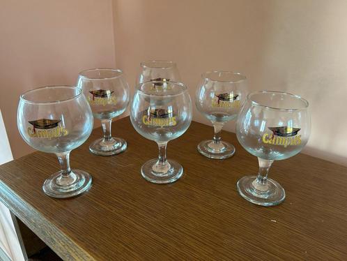 Campus bierglazen, Verzamelen, Glas en Drinkglazen, Nieuw, Bierglas, Ophalen