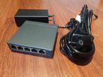 TP-Link 5 poort gigabit switch met POE+, Ophalen of Verzenden, Zo goed als nieuw