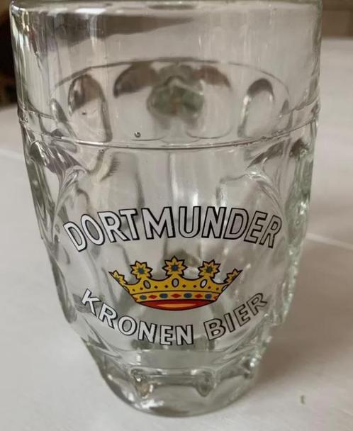 Vintage Dortmunder kronen glas - ongebruikt, Verzamelen, Biermerken, Zo goed als nieuw, Glas of Glazen, Ophalen of Verzenden