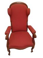 Vintage fauteuil Louis Philippe Voltaire, Ophalen of Verzenden