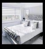 Luxe Panel Line Bed met Hoogwaardige Matras – Ultiem Comfort, Envoi