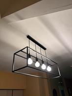 Zwarte hanglamp  Suspension noire – Avec ampoules, Enlèvement, Comme neuf