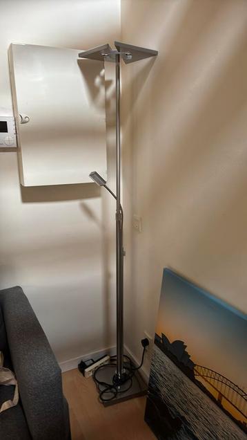 Stalamp met leeslamp en sfeerlicht, Enlèvement, Comme neuf