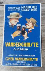 Panneau publicitaire en carton authentique Vanderghinste Old, Comme neuf, Enlèvement ou Envoi, Panneau publicitaire