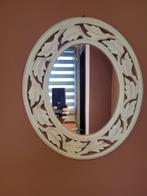 miroir stylisé /cadre bois ajouré, Ovale, Moins de 50 cm, Envoi, Moins de 100 cm