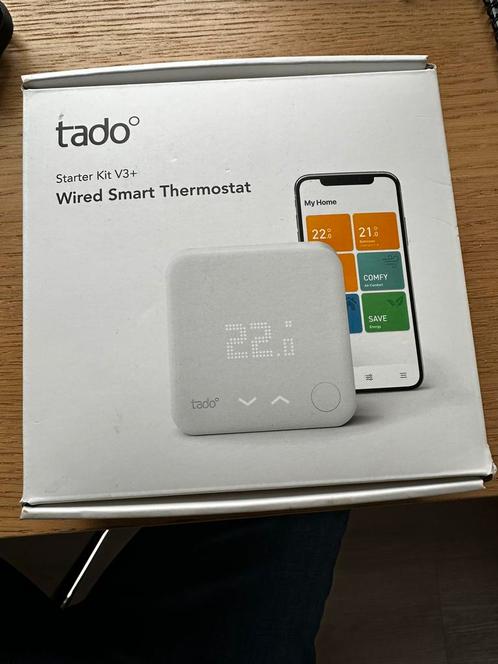 Thermostat intelligent tado ( starter kit V3 plus), Doe-het-zelf en Bouw, Thermostaten, Gebruikt, Slimme thermostaat